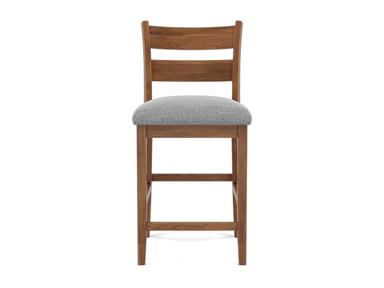 Lillian Ladder Back Upholstered Counter Stool